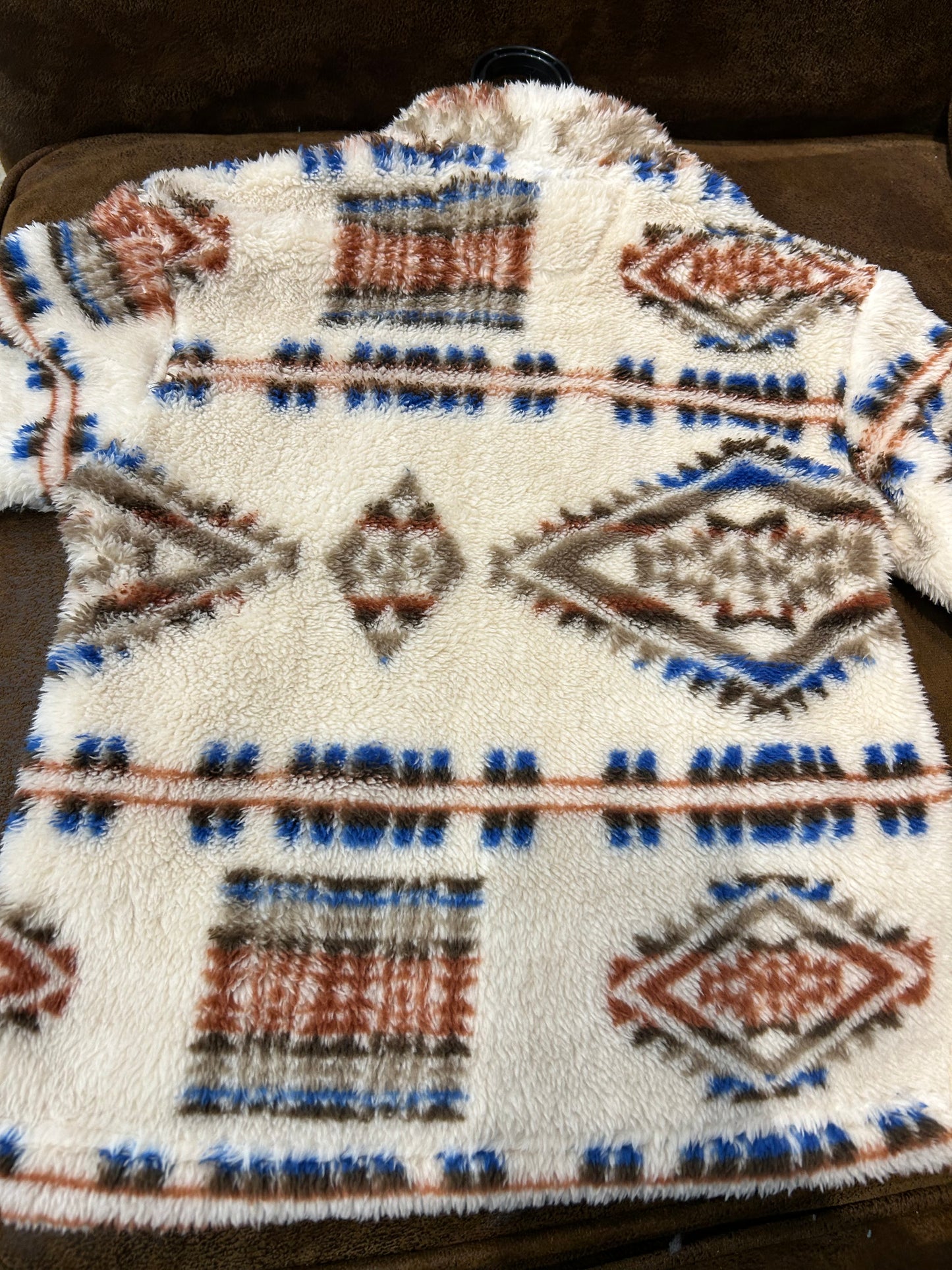 Roper Beige 1/4 Zip Polar Pullover Girls