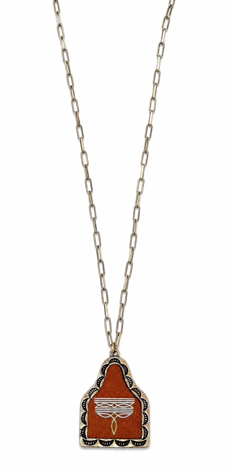 Western Wood Pendant Necklace