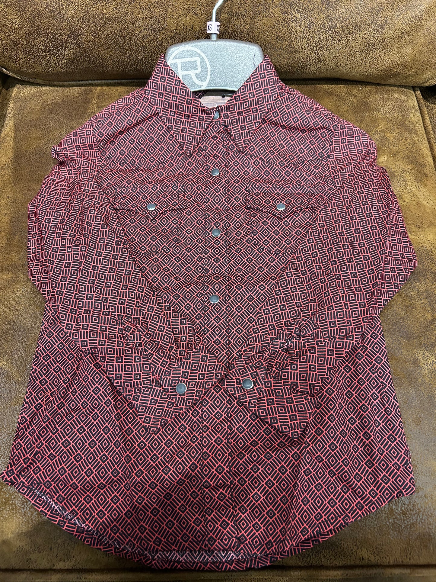 Roper Tribal Geo Print Girls Shirt