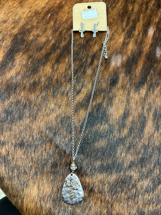 Silver Desert Cactus Set