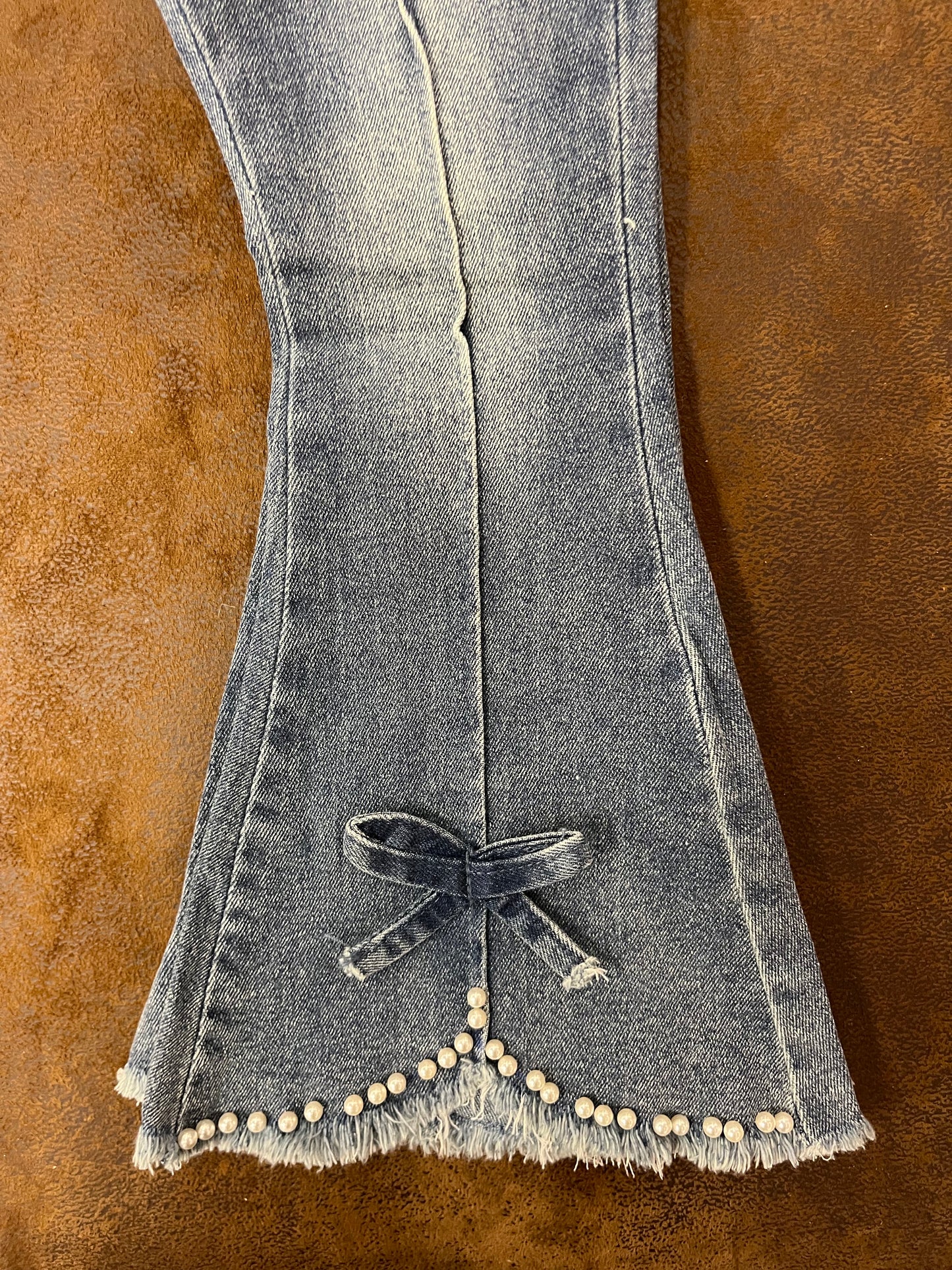 Girl Jean "Pearl Denim Flares"