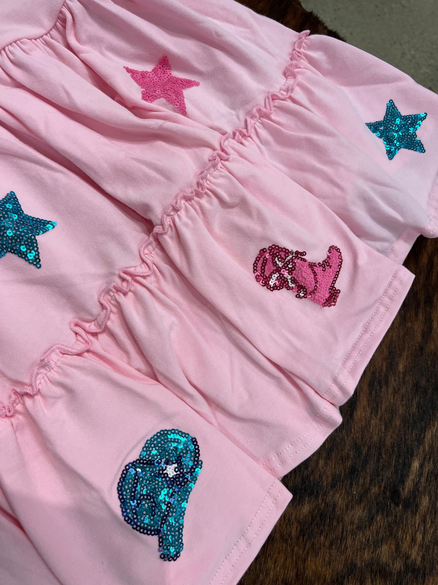 Cowgirl Sequin Girl Dress