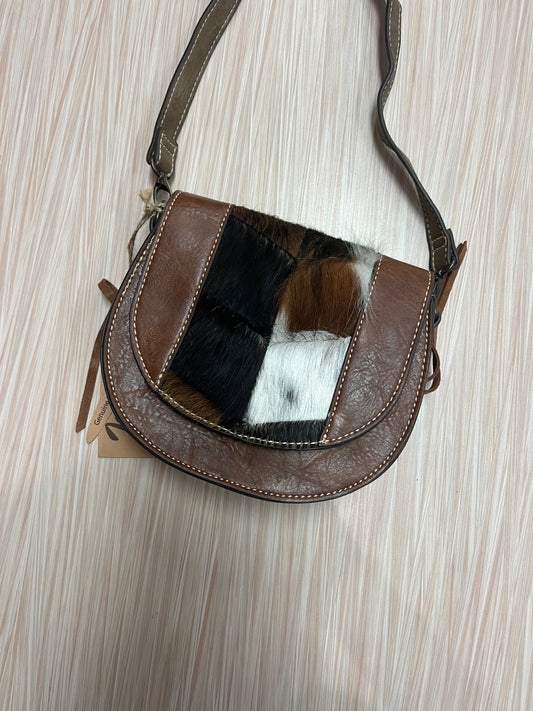 Tony Lama Saddle Bag Hair-On Accents