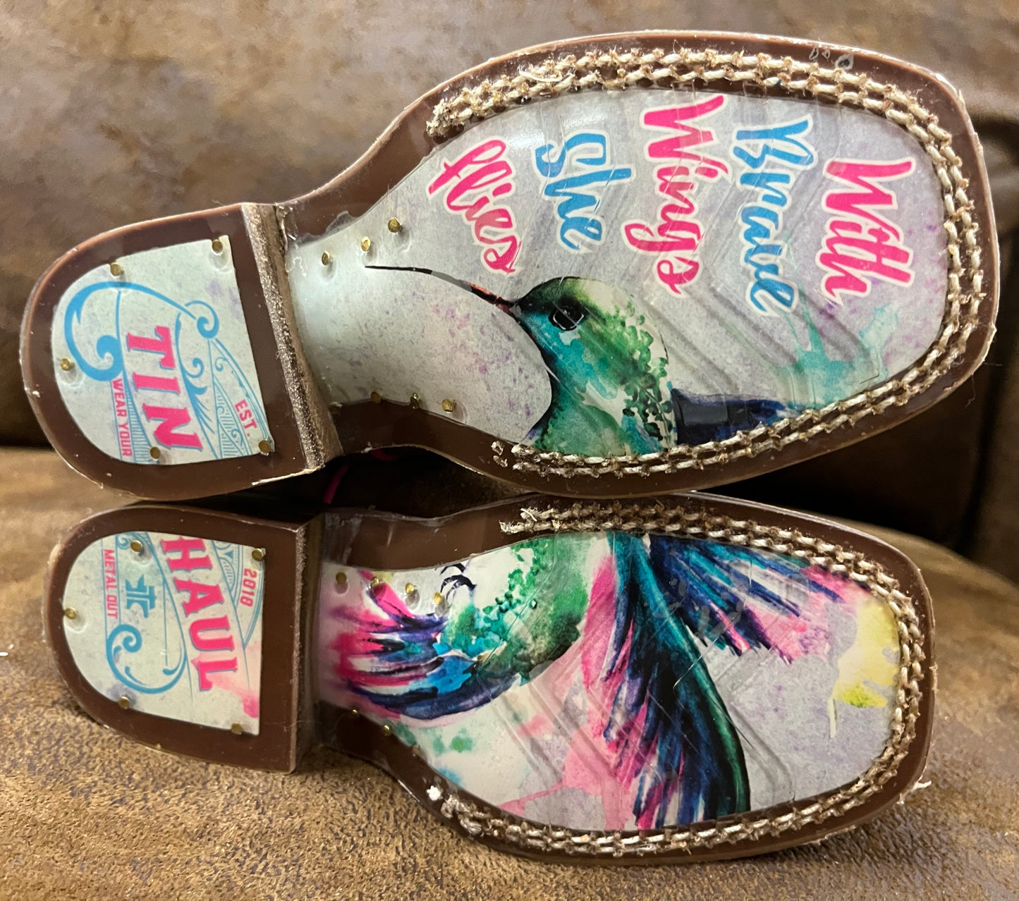 Tin Haul Girl Boots "Feathers"