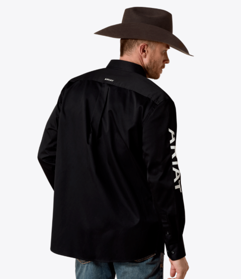 Ariat MNS Team Logo Twill Fitted Shirt