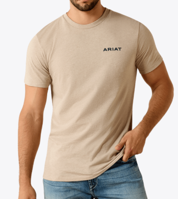 MNS Ariat Sandstone Shield Classic Fit T-Shirt