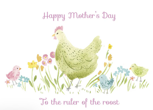 Clucky Blooms Card Heartfelt Mother's Day Greeting Card