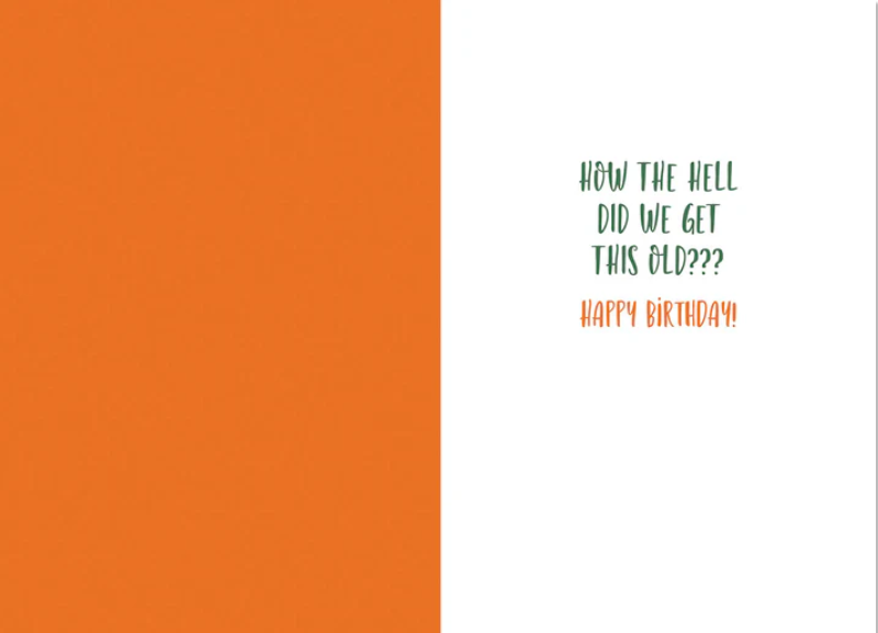 How the Hell Did We Get This Old? Funny Birthday Card | Funny Birthday Greeting Card