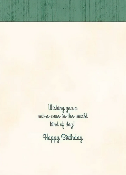 Carefree Kid's Birthday Card: Wishing You a Not-a-Care-in-the-World Day | Cute Birthday Greeting Card