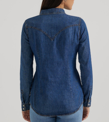 Wrangler Western Fashion Top - Dark Denim