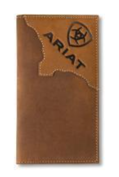 Ariat Rodeo Wallet Two Tone Leather Medium Brown