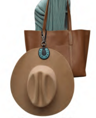 ili New York Horseshoe Leather Hat Holder