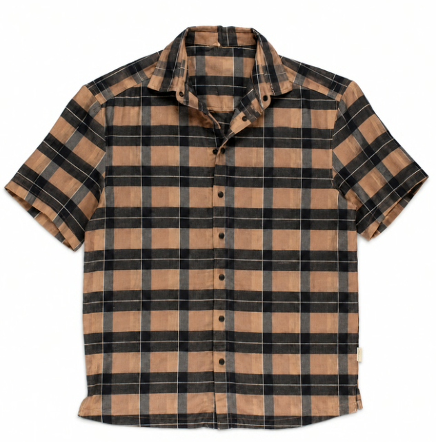 L'ovedbaby Men's Printed Muslin Button-Up S/Sleeve