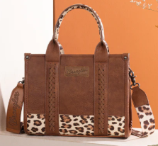 Wrangler Leopard Print Concealed Carry Tote/Crossbody