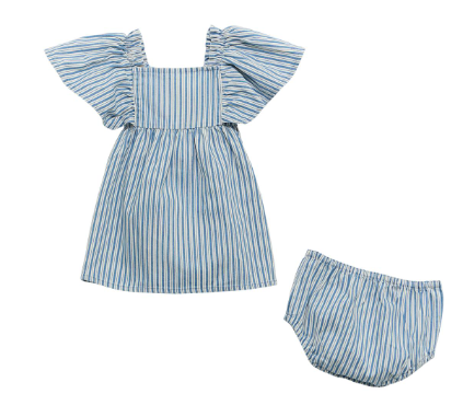 Wrangler Baby Girl Denim Dress Set