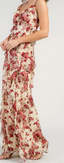 Long Dress w/ Ruffles and A Flat Merrow Edge