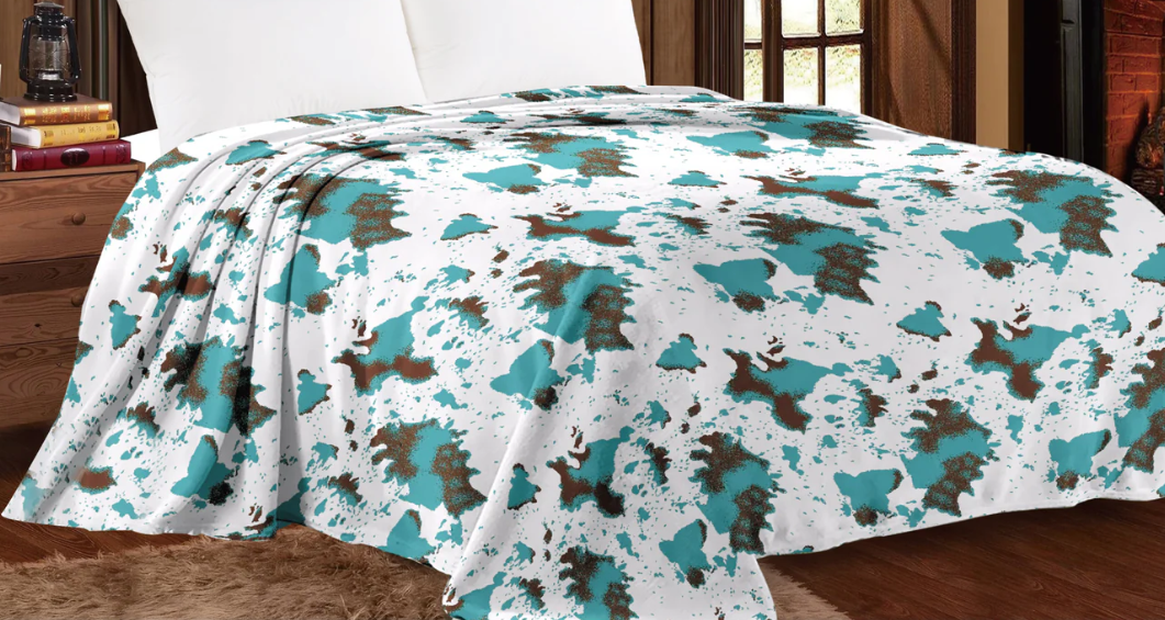 Jannah Cow Print Blanket