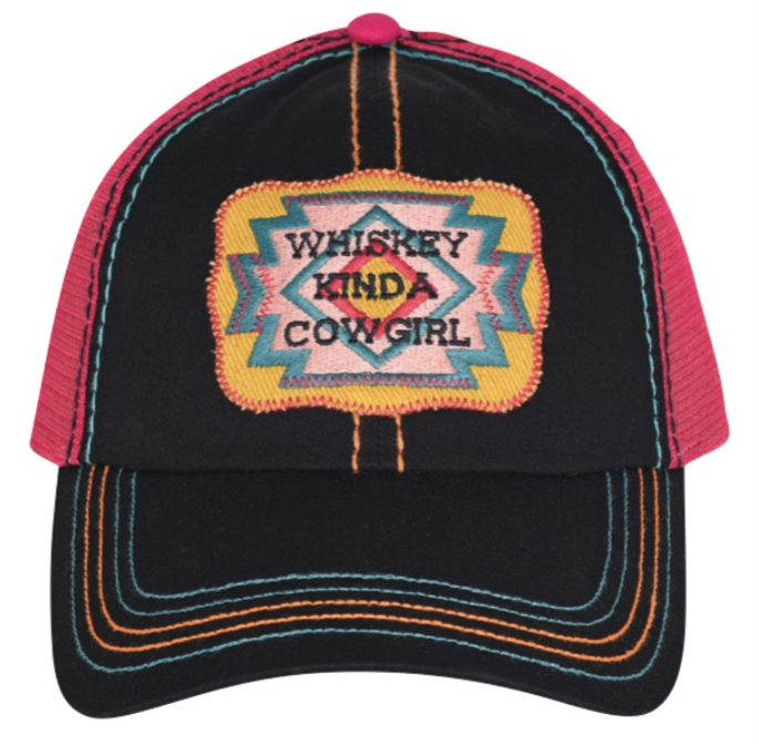 Catchfly Baseball Cap "Whiskey Kinda Cowgirl"