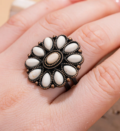Rustic Couture's Bohemian Bronze Cuff Ring