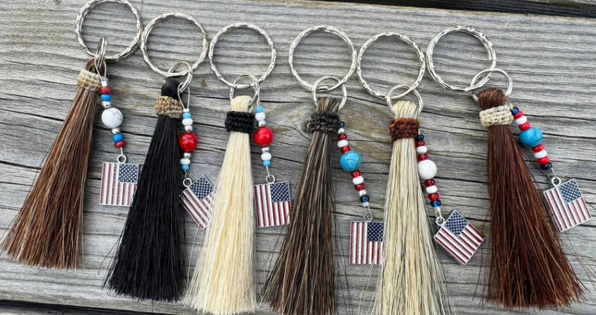 Horsehair Keychain