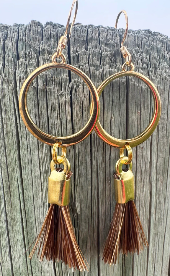 Rein Horsehair Tassel Earrings