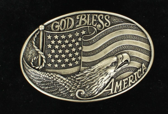 Nocona Mens American Eagle Buckle