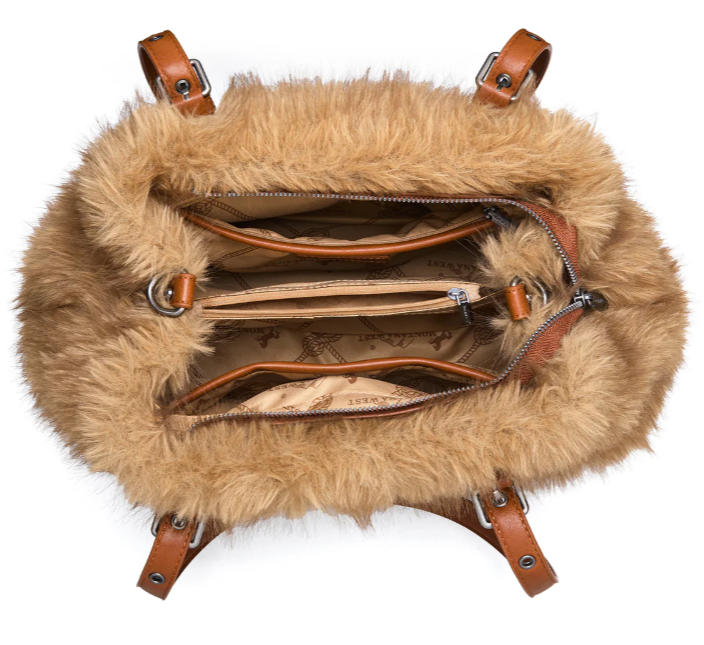 Montana West Plush Faux Fur Shoulder Bag/Crossbody Bag