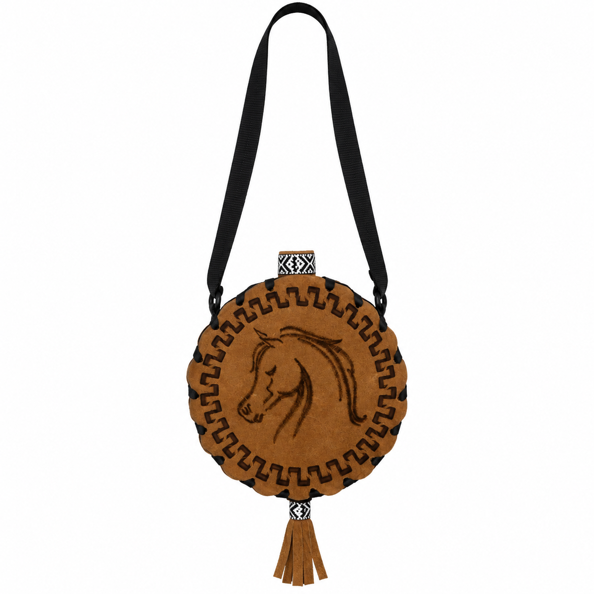 Western Leather Covered Water Canteen