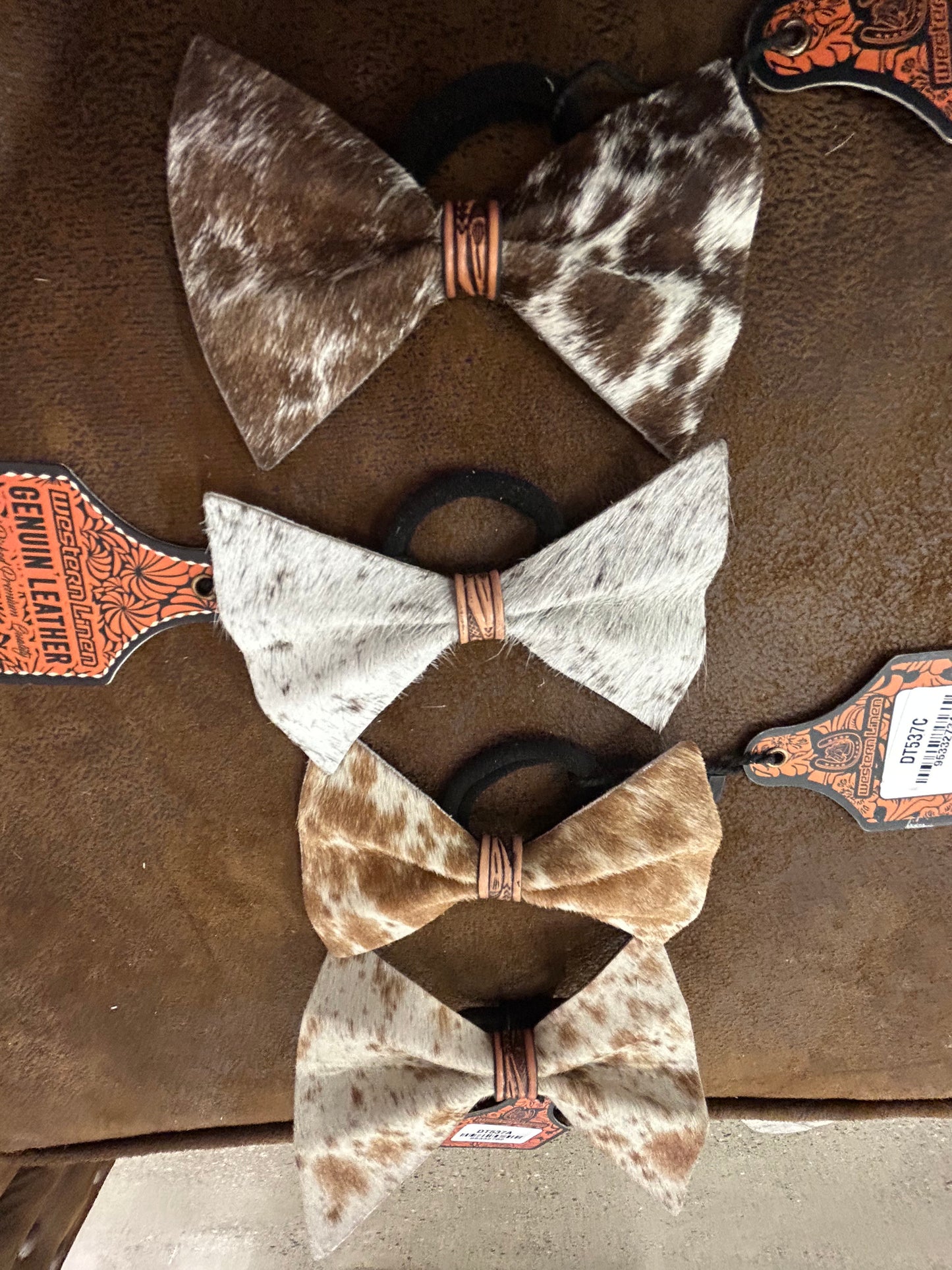 Cowhide Hair Bow