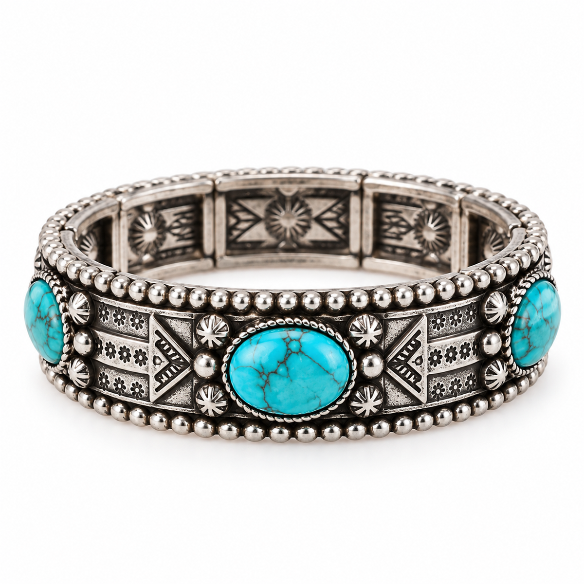 Western Turquoise Cuff Bracelet