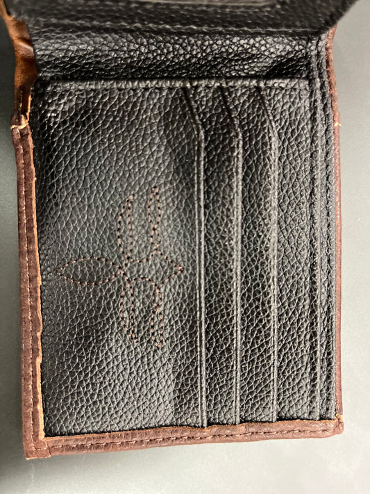Justin Bifold Wallet yoke with Stitching