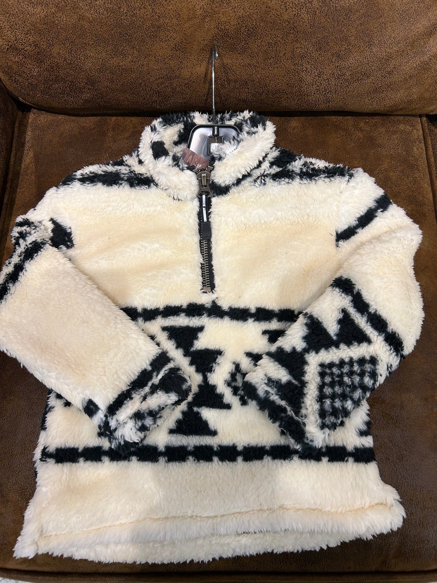 Roper Black/Cream Aztec Jacket Girls