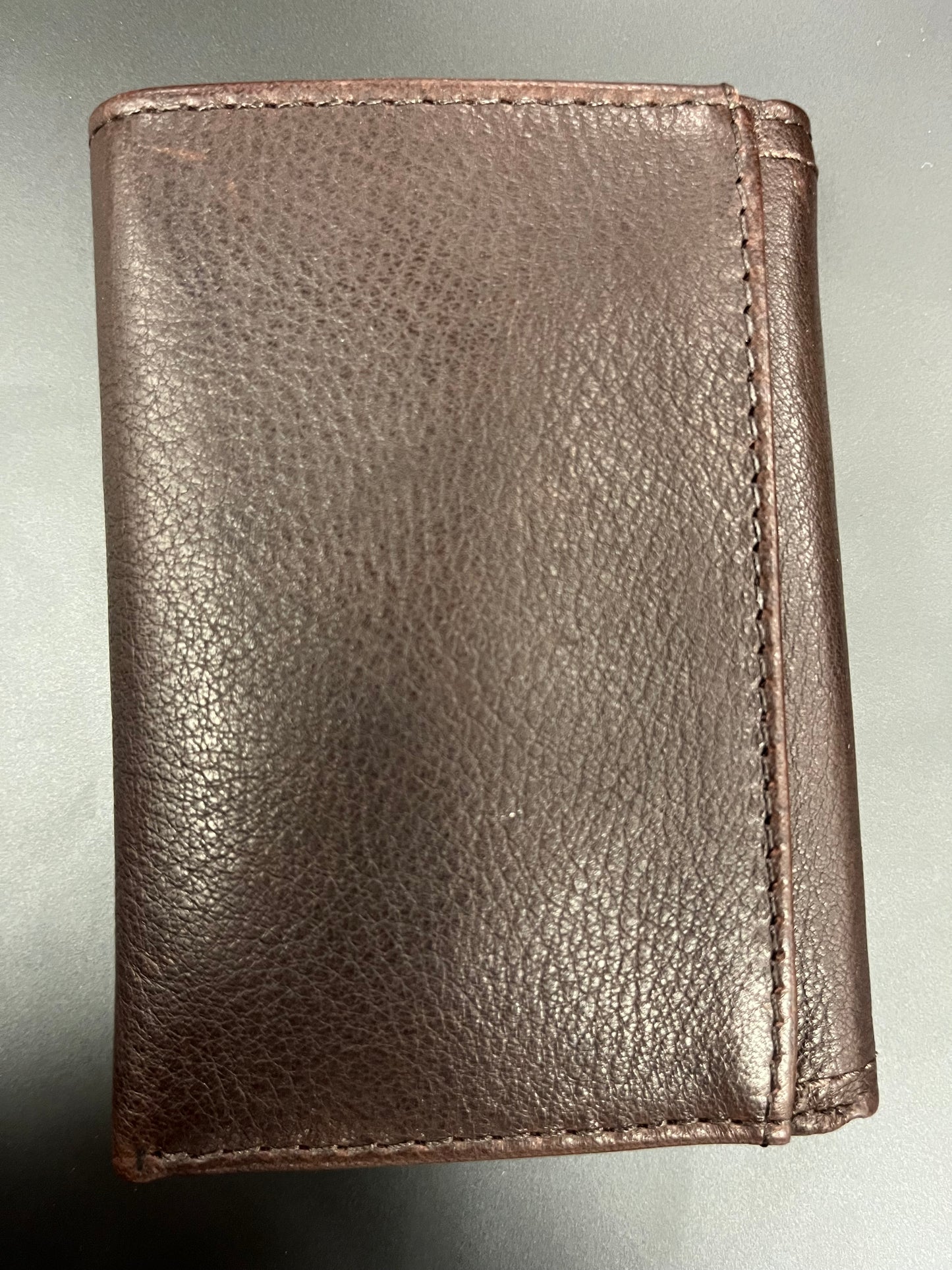 Justin Trifold Wallet Dark Brown