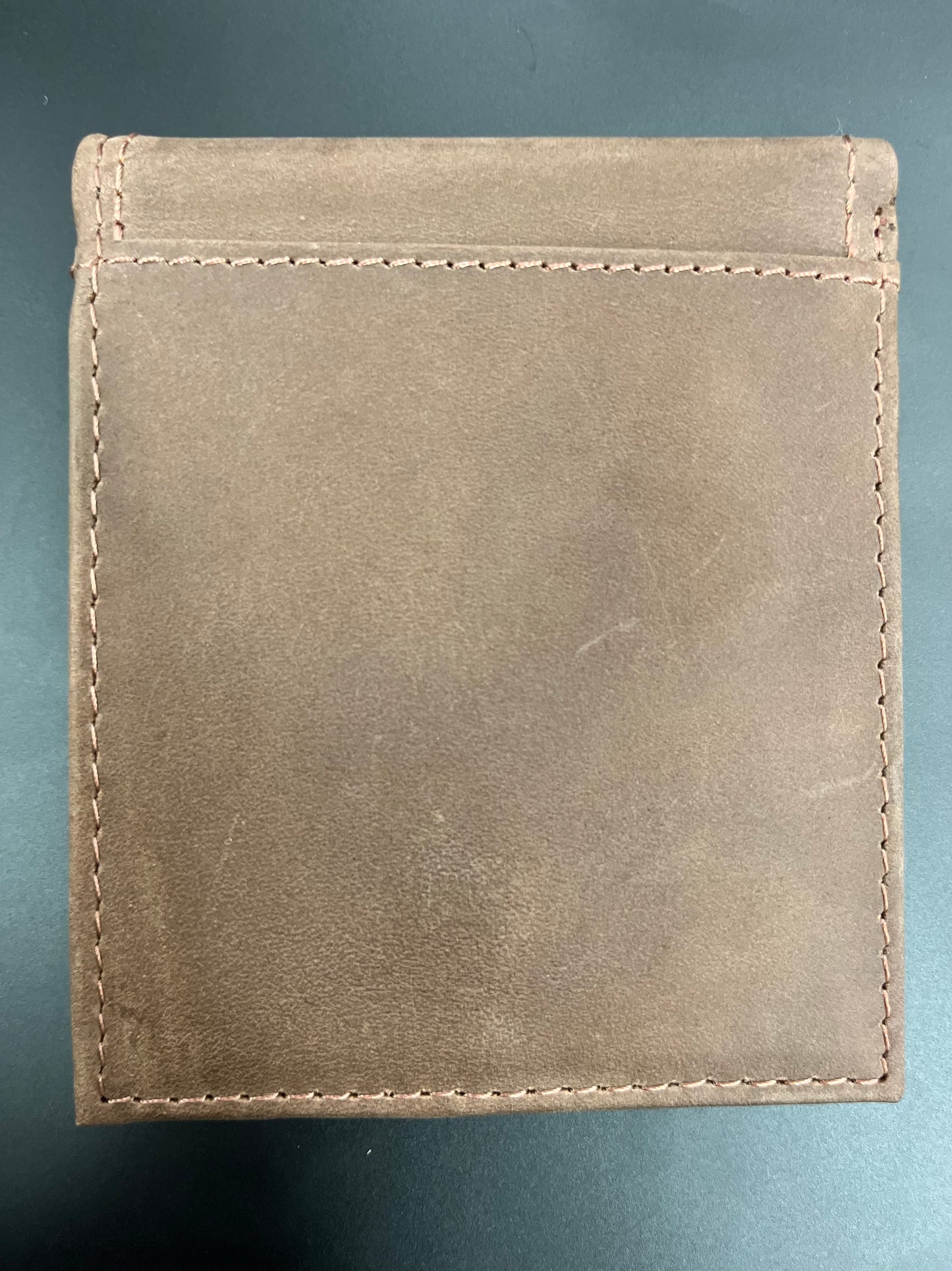 Justin Men Bifold Wallet Dark Brown Nubuck