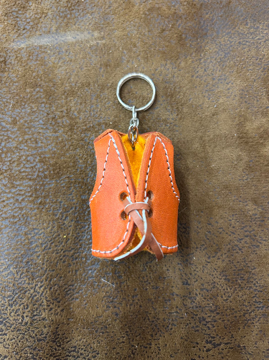 Leather Vest Keychain
