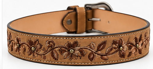 Western Floral Embroidered Women Belt