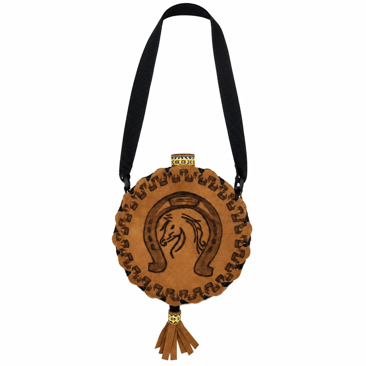 Western Leather Covered Water Canteen