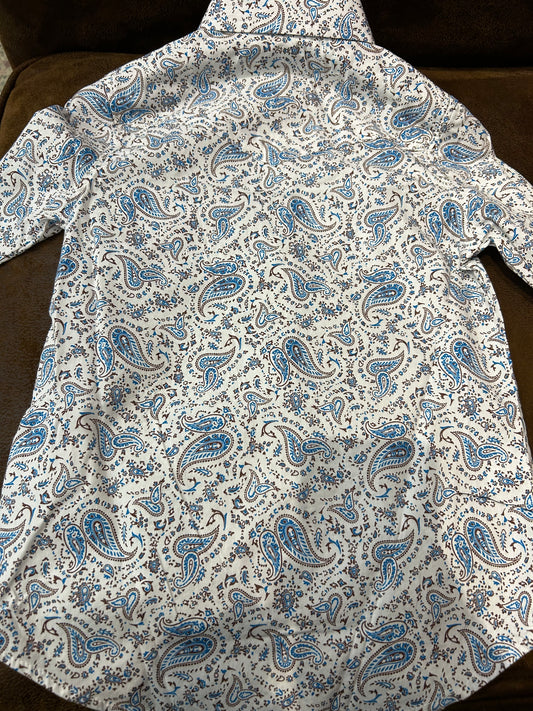 Roper Vintage Paisley Print Girls Shirt