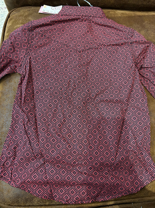 Roper Tribal Geo Print Girls Shirt