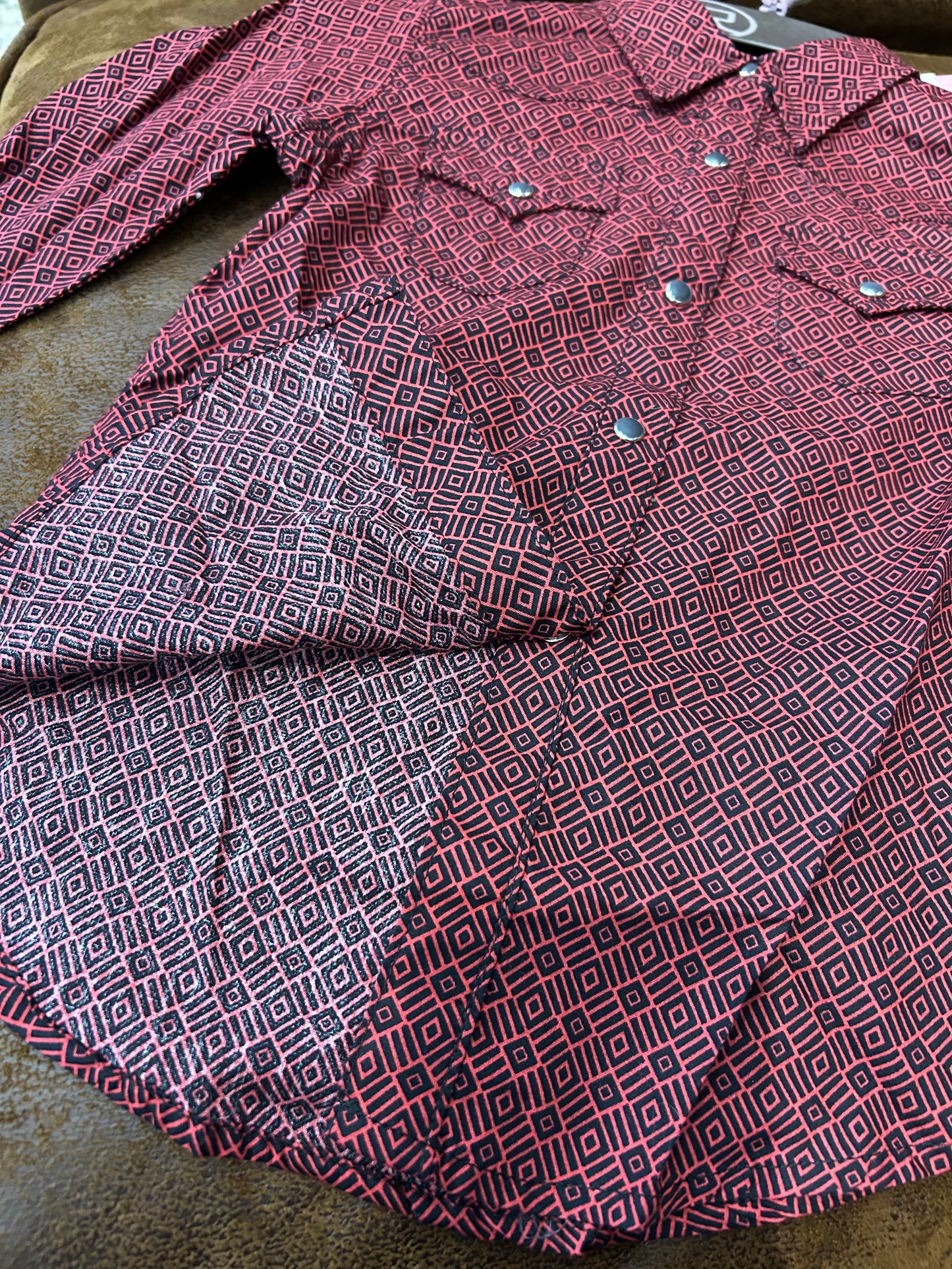 Roper Tribal Geo Print Girls Shirt