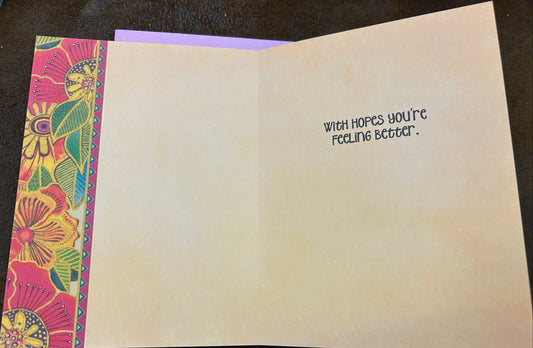 Warm, Happy, Healing, Thoughts-Greeting Card