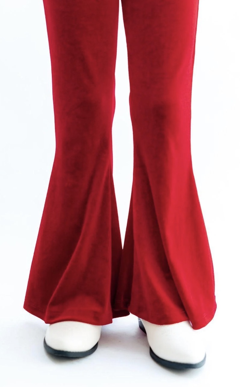 Mila & Rose Red Velvet Bells Girl Jean