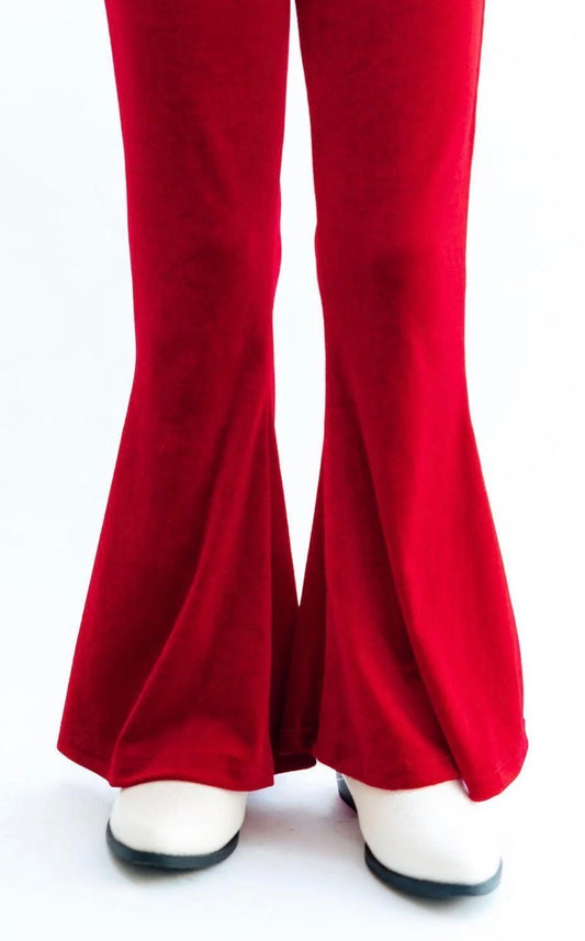 Mila & Rose Red Velvet Bells Girl Jean