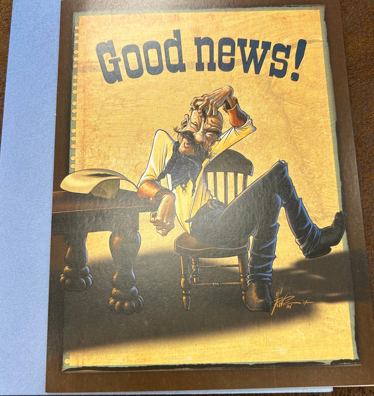 Happy Birthday "Good News" Greeting Card