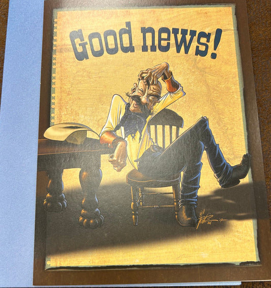 Happy Birthday "Good News" Greeting Card