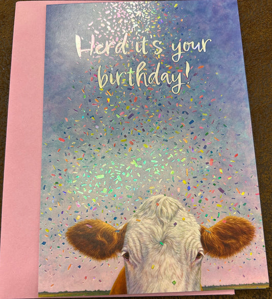 Herd it's your birthday! Greeting Card