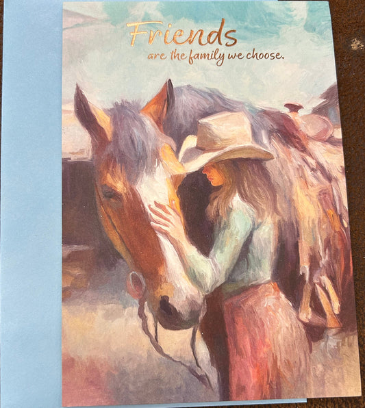 "Friends are the family we choose." Greeting Card