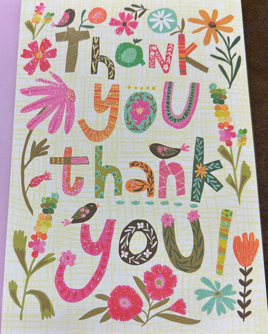 Thank you, Thank You-Greeting Card,