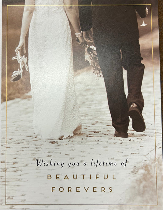 Wishing you a lifetime of Beautiful Forever-Wedding Greeting Card