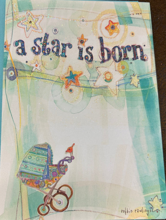 A star is born-Greeting card